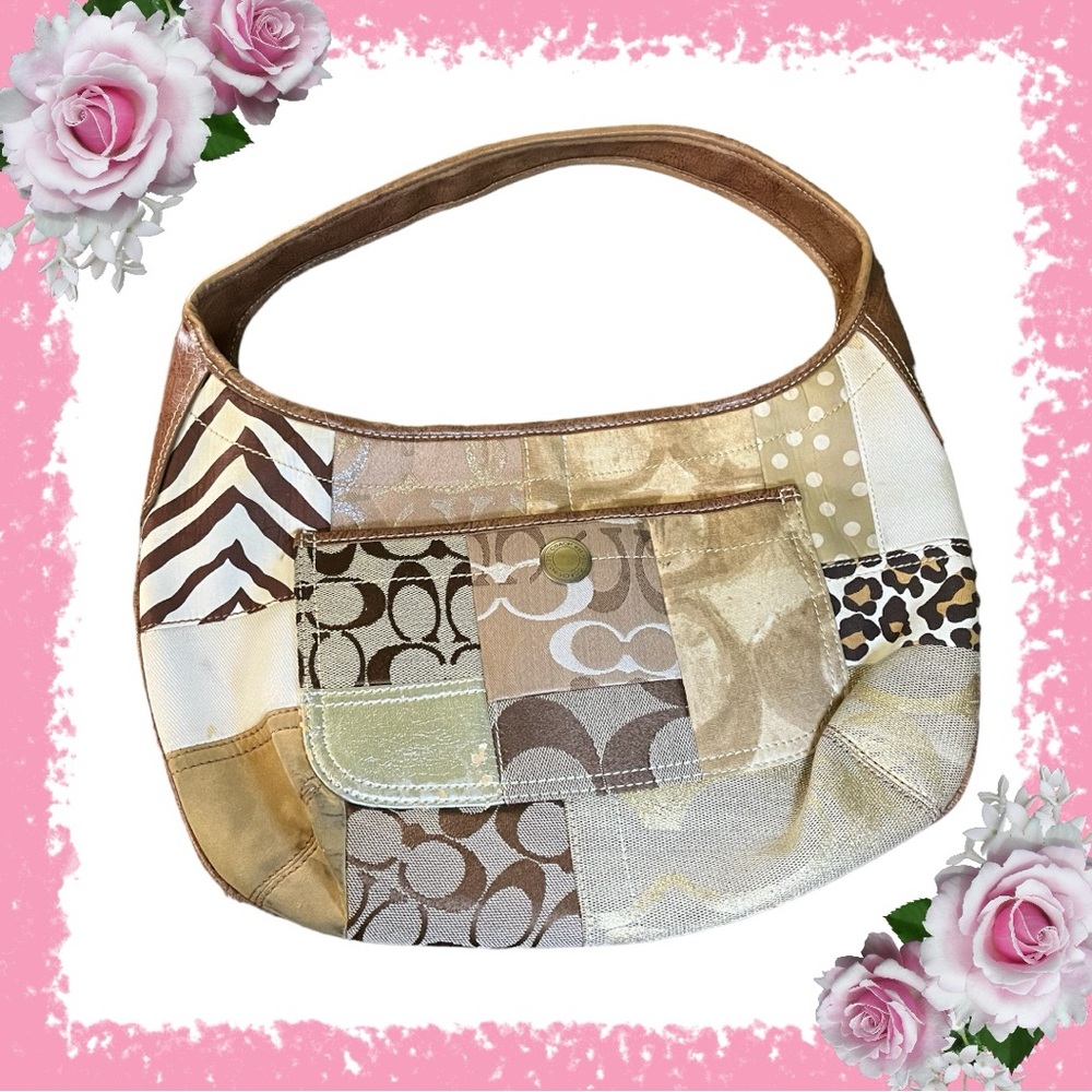 Vintage Coach Ergo Leather Patchwork Tote/Shoulder Bag 10808